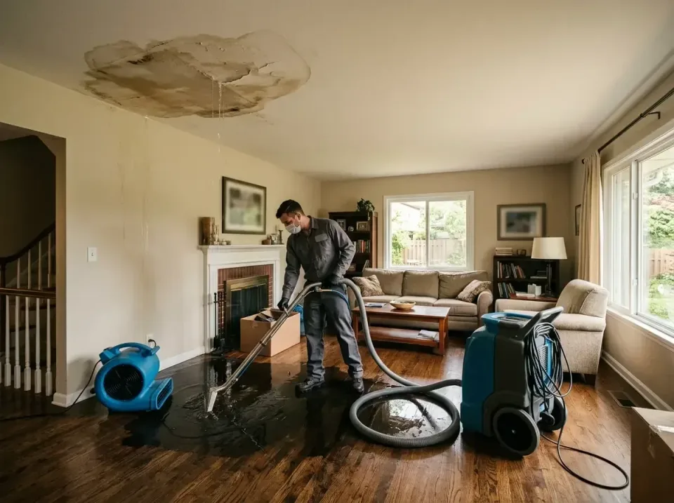 attic-pipe-burst-ceiling-drip-008 — frequently asked questions, Water Damage Restoration & Carpet Care in Muskegon, MI